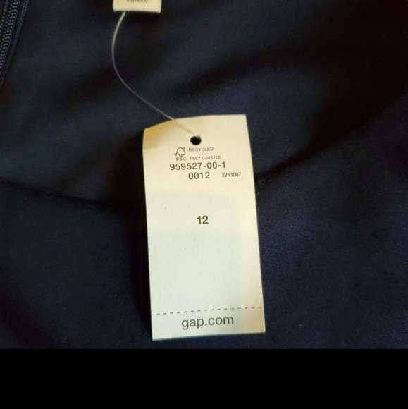 Women's size 12 GAP navy sheath shift classic career a-line pencil dress new nwt - Picture 3 of 6